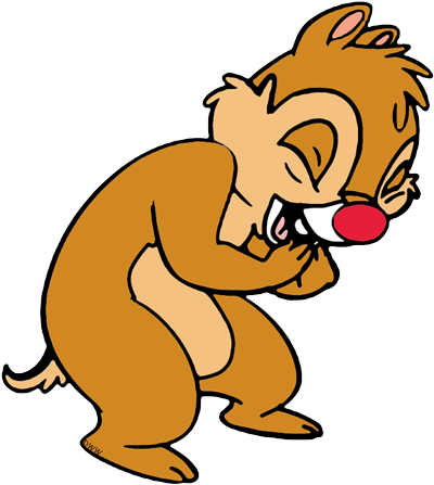 Laughing Clip - Chip And Dale Laughing (414x458)
