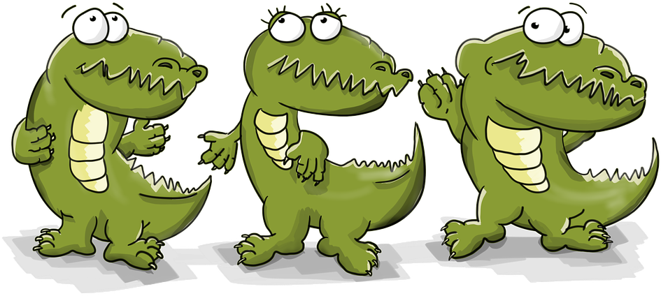 Alligator Cartoon Images 29, - Desenhos Animados Feitos Sob Encomenda Do Chaveiro (960x480)