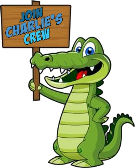 Click Here To Join Charlie's Crew - Alligator Clip Art (456x581)