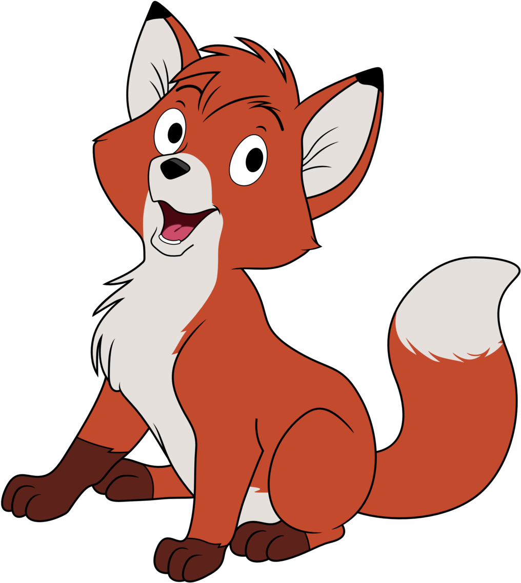 Fox Clipart Tod - Fox From Fox And The Hound (1024x1164)