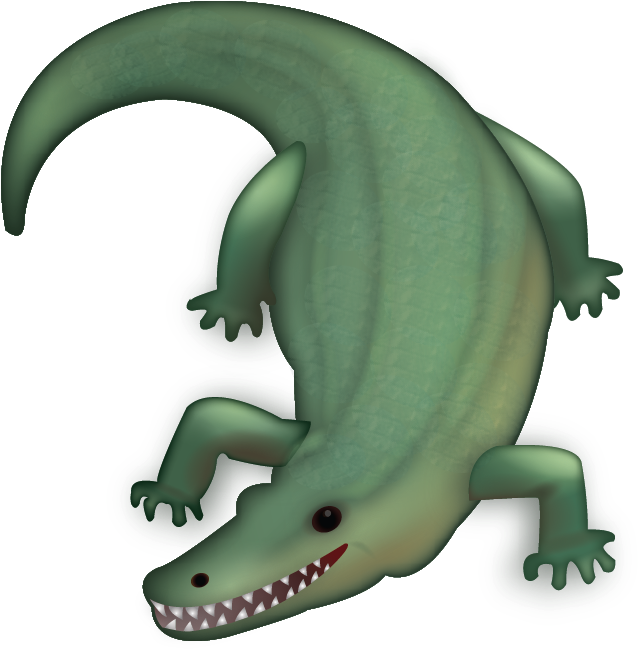 Crocodile Alligator Emoji Domain Crocodile Transprent - Crocodile Emoji (647x768)