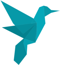 Kappacity Logo - Colibri Origami Png (400x300)