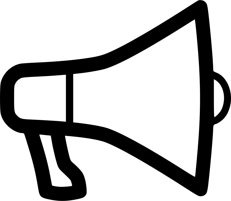 Megaphone Loudhailer Voice Svg Png Icon Free Download - Loud Hailer Icon (980x850)