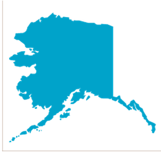 Colorful Usa With Individual States Outlines - Alaska Earthquake January 2018 (330x399)