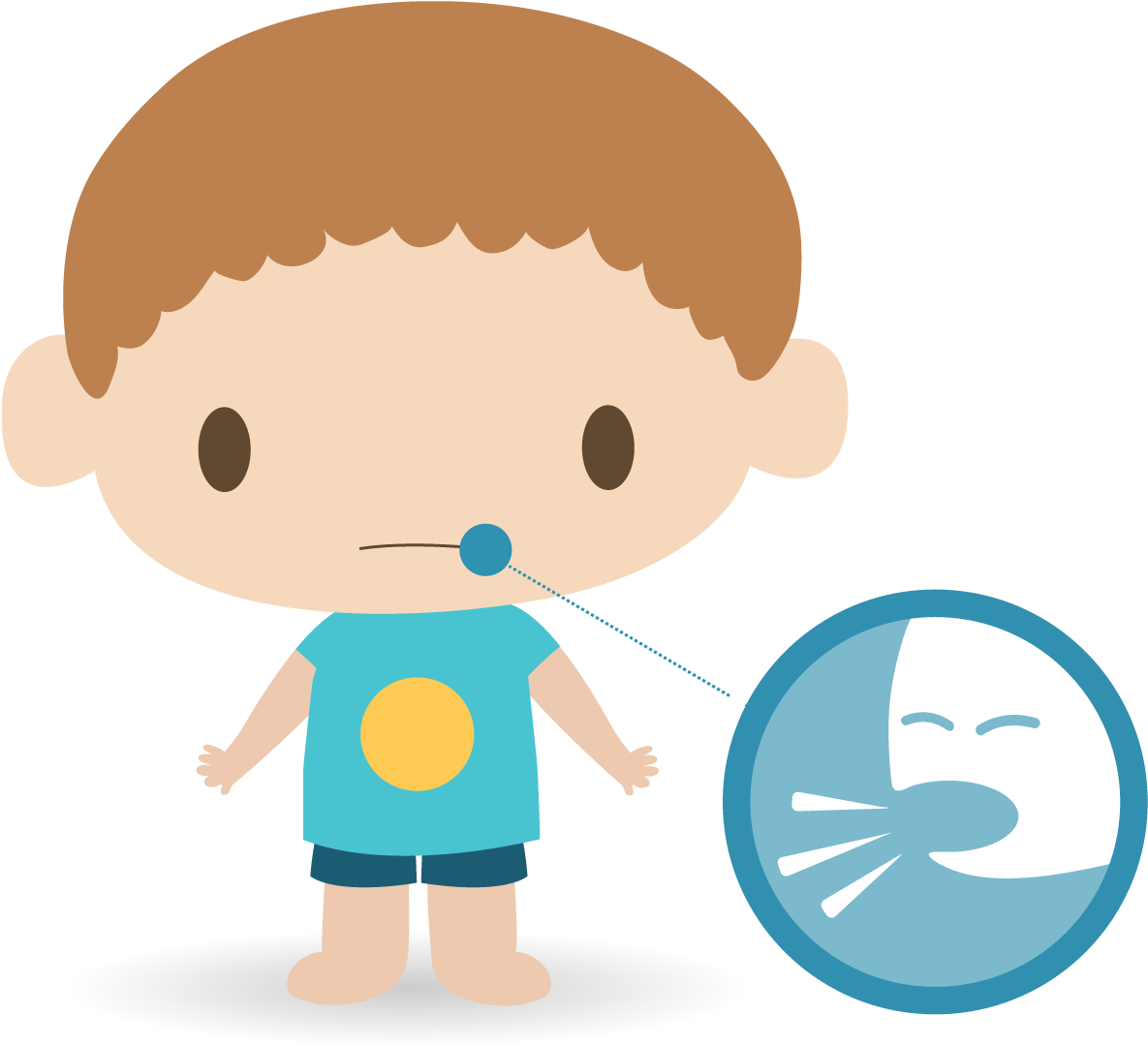 Cough Free Png Image - Cartoon (1420x1080)
