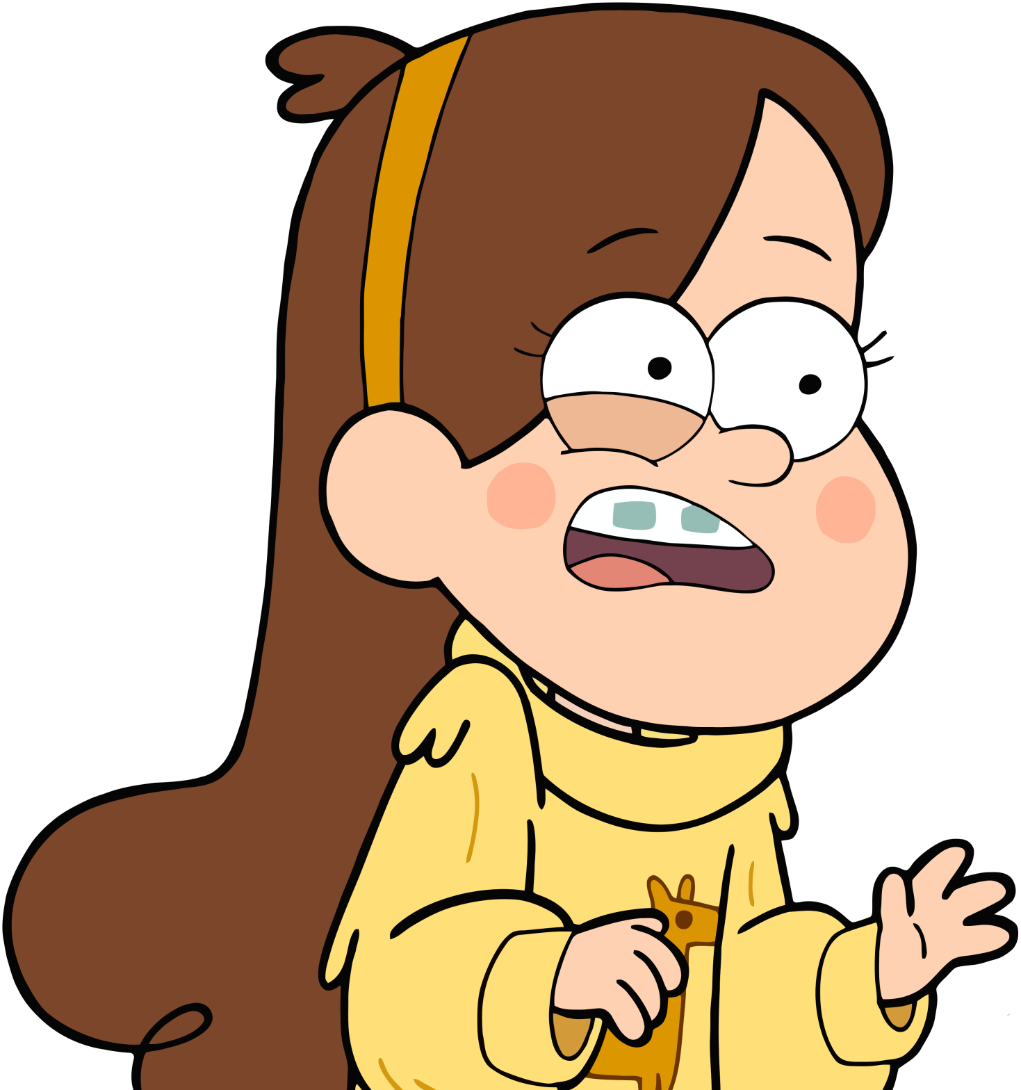 Dipper Pines Mabel Pines Sweater Sticker Clip Art - Gravity Falls Mabel Llama Sweater (1469x1568)