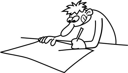 Clip Arts Related To - Cartoon Of Someone Drawing (512x295)