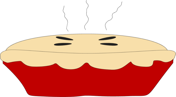 Dessert Clipart Apple Pie - Pie Clip Art Png (588x325)