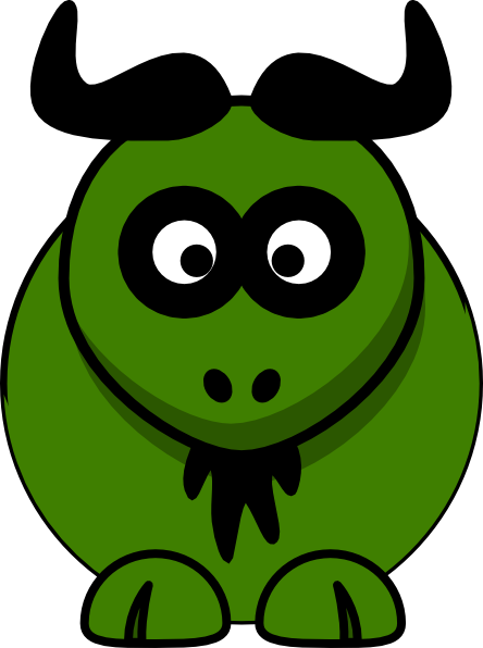 Gree Ox - Cartoon Buffalo (444x596)