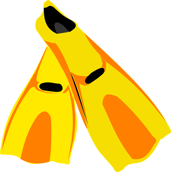 Download Scuba Fins Clipart - Flippers Clipart (715x720)