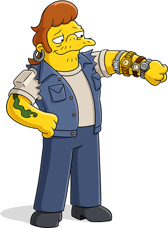 Snake - Snake Los Simpsons Png (550x960)
