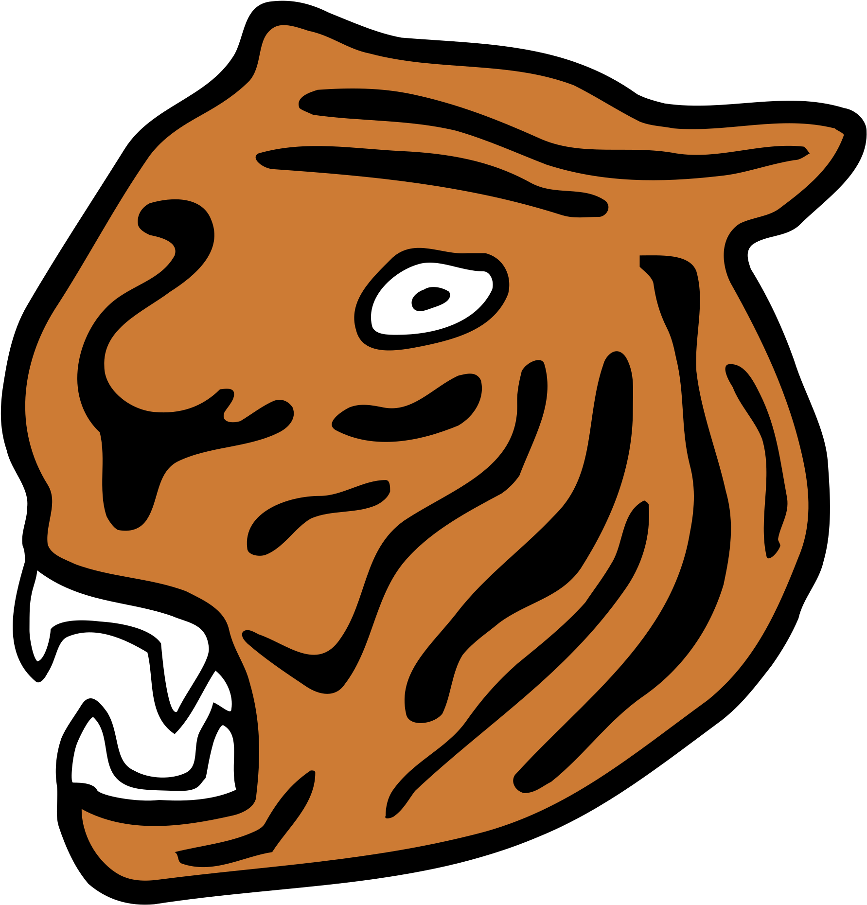 Hamilton Tigers Logo - Brand With Tiger Logo (2400x2400)