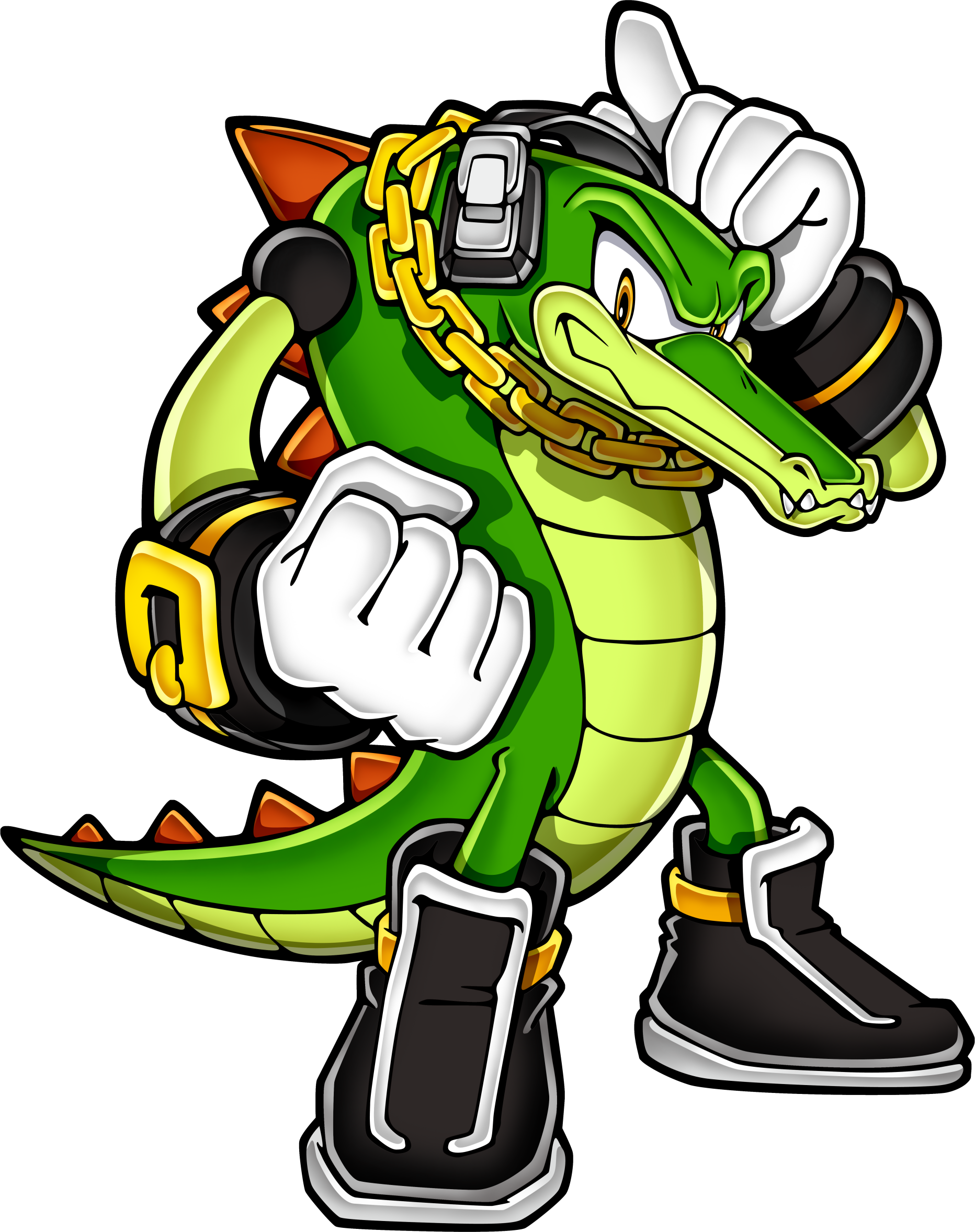 Super Smash Bros - Vector The Crocodile (1864x2356)