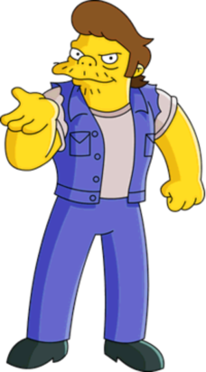 Snake From The Simpsons - Snake Simpsons - (300x540) Png Clipart Download