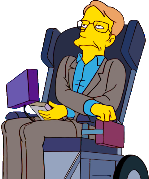 Stephen Hawking The Simpsons (500x602)