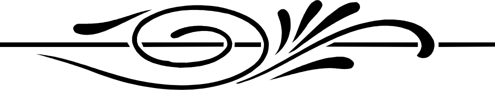 Wedding Program Clipart Graphic Design 40 - Divider Swirl (990x180)