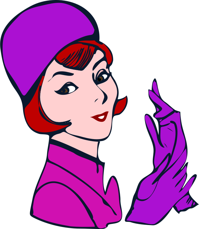 Flight Attendant Clip Art At Clker - Lady Clip Art (697x800)