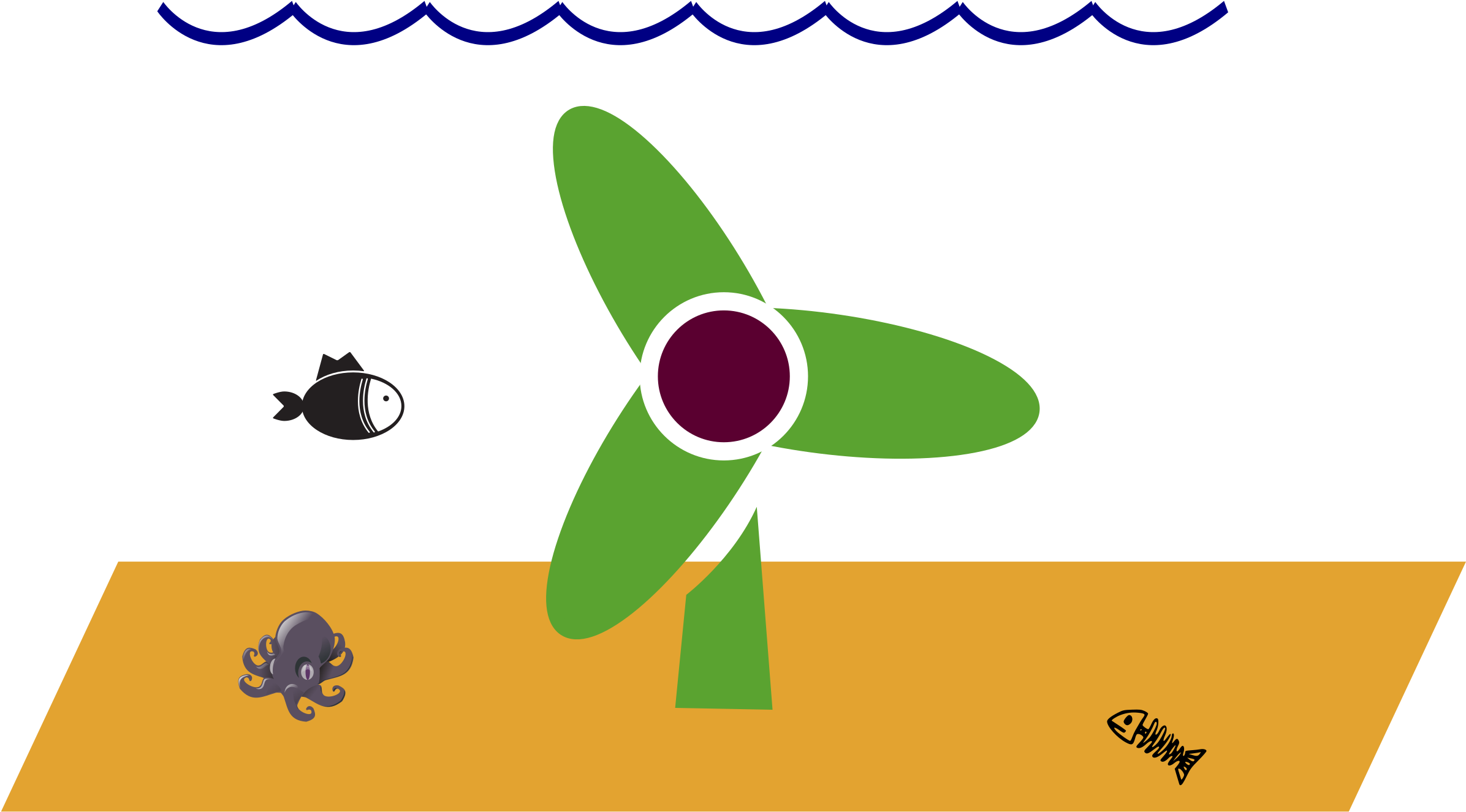 Big Image - Tidal Power Clip Art (2400x2400)