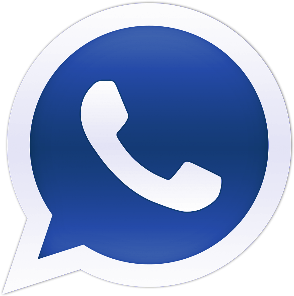 Blue Whatsapp Logo - Whatsapp Icon Blue Png (1000x1024)