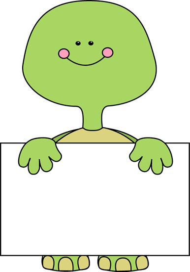 Wooden Arrow Blank Sign Frame And Border Clipart - Cute Turtle Clip Art (386x550)
