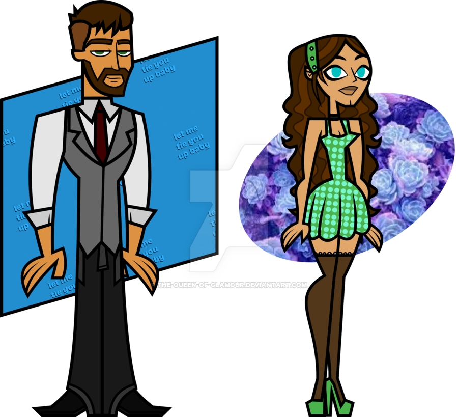 Ray Montero And Alison River By The Queen Of Glamour - Cartoon (900x819)