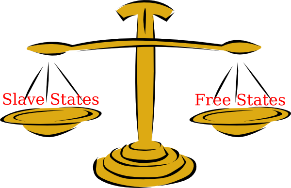 Missouri Compromise Cartoon - Balance Of Slave And Free States (800x516)