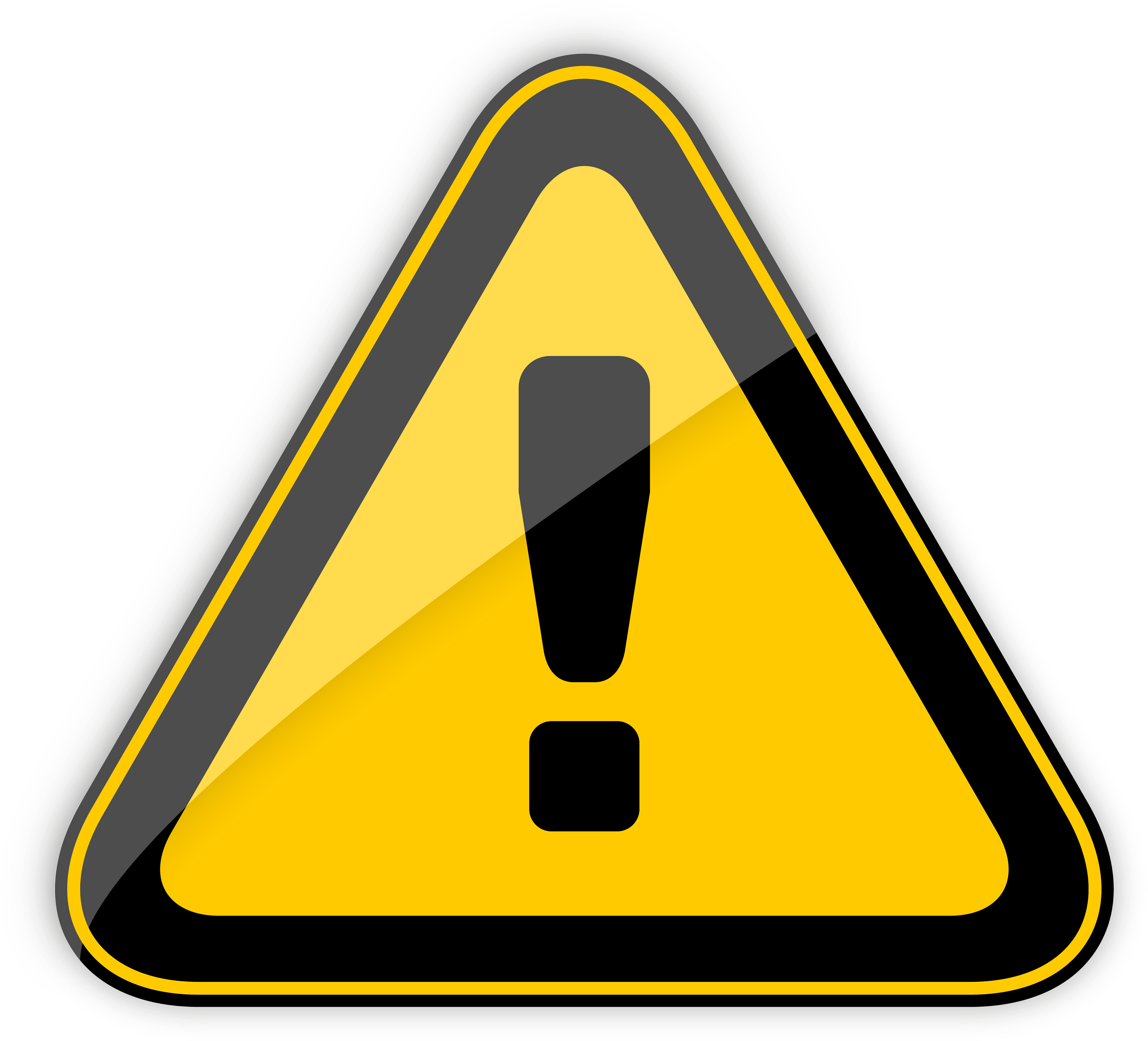 Unique Caution Sign Clip Art Medium Size - High Voltage Warning Sign Png (5000x4579)