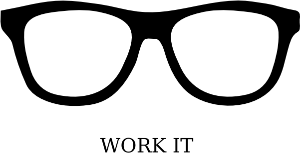 Work It Nerd Clip Art At Clker - Geek Glasses Clip Art Png (600x398)