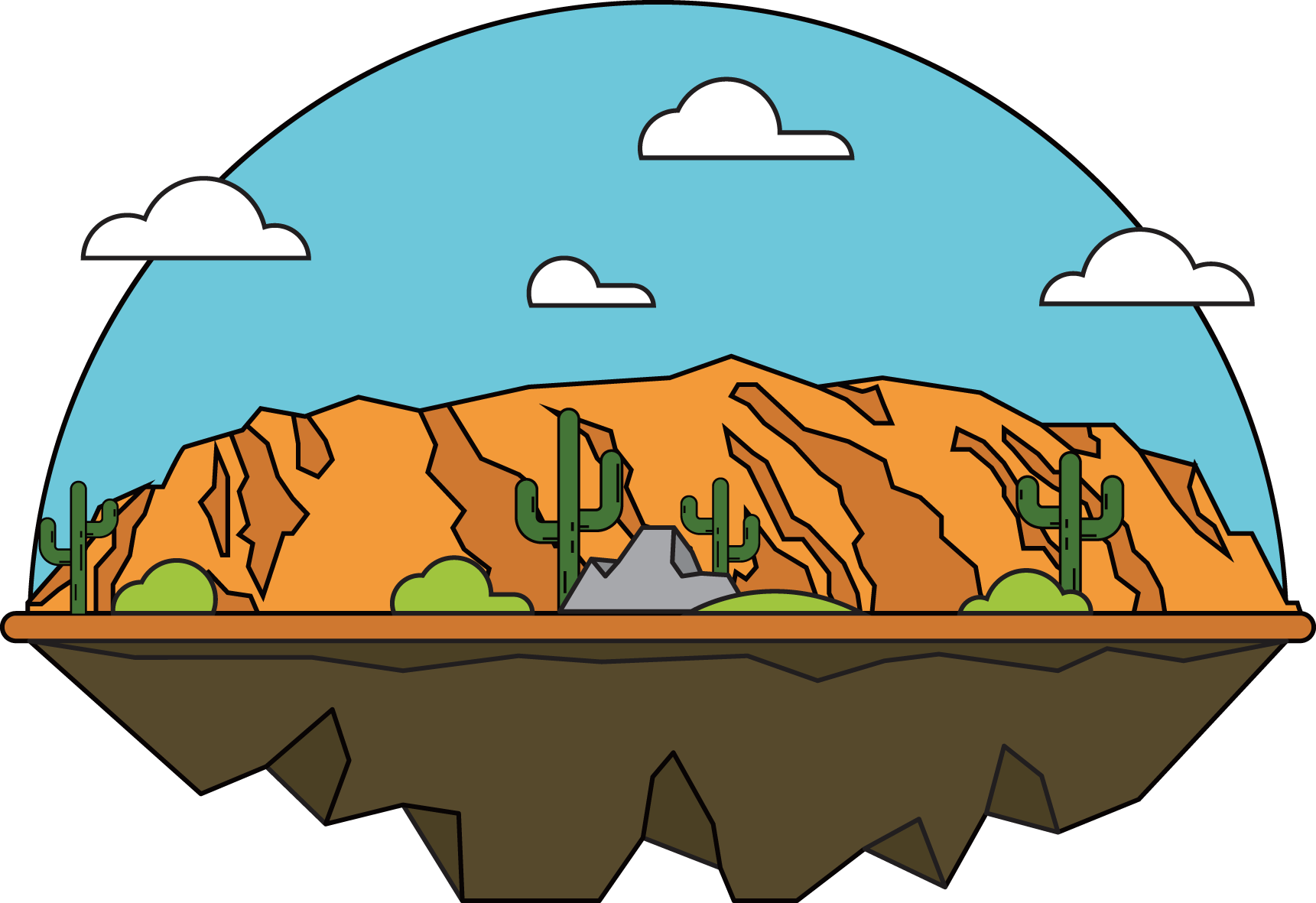 Grand Canyon Clipart - Grand Canyon Clipart (1721x1181)