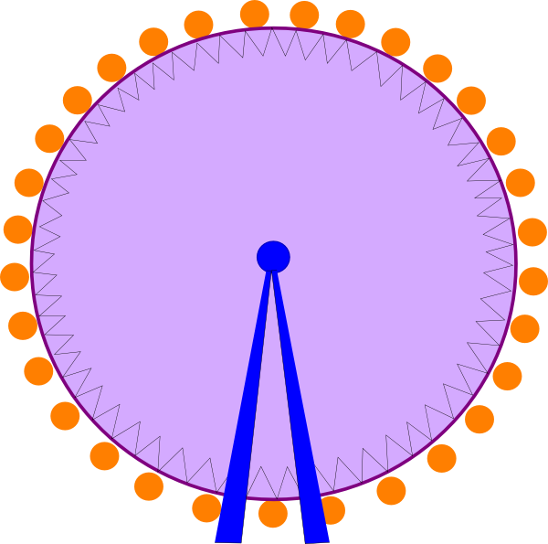 Ferris Wheel Clipart Transparent - Pregnancy Announcement Cookie Cake (600x595)
