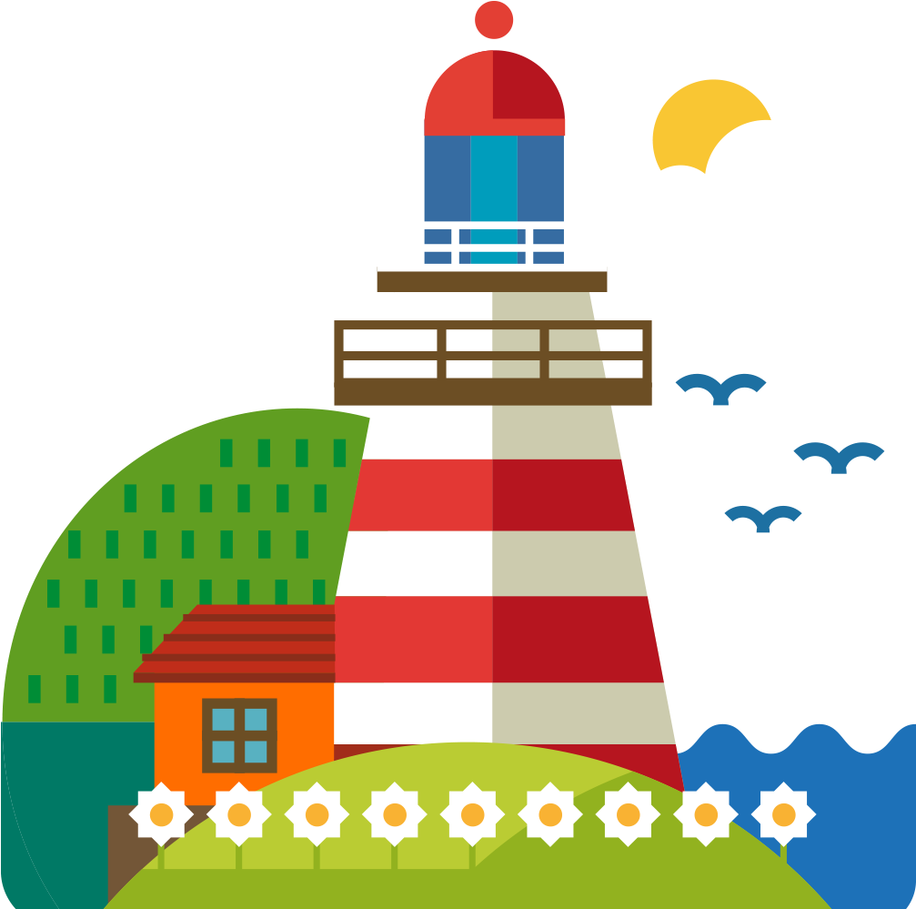 Cartoon Lighthouse - Cartoon City - Lighthouse (1060x1107)