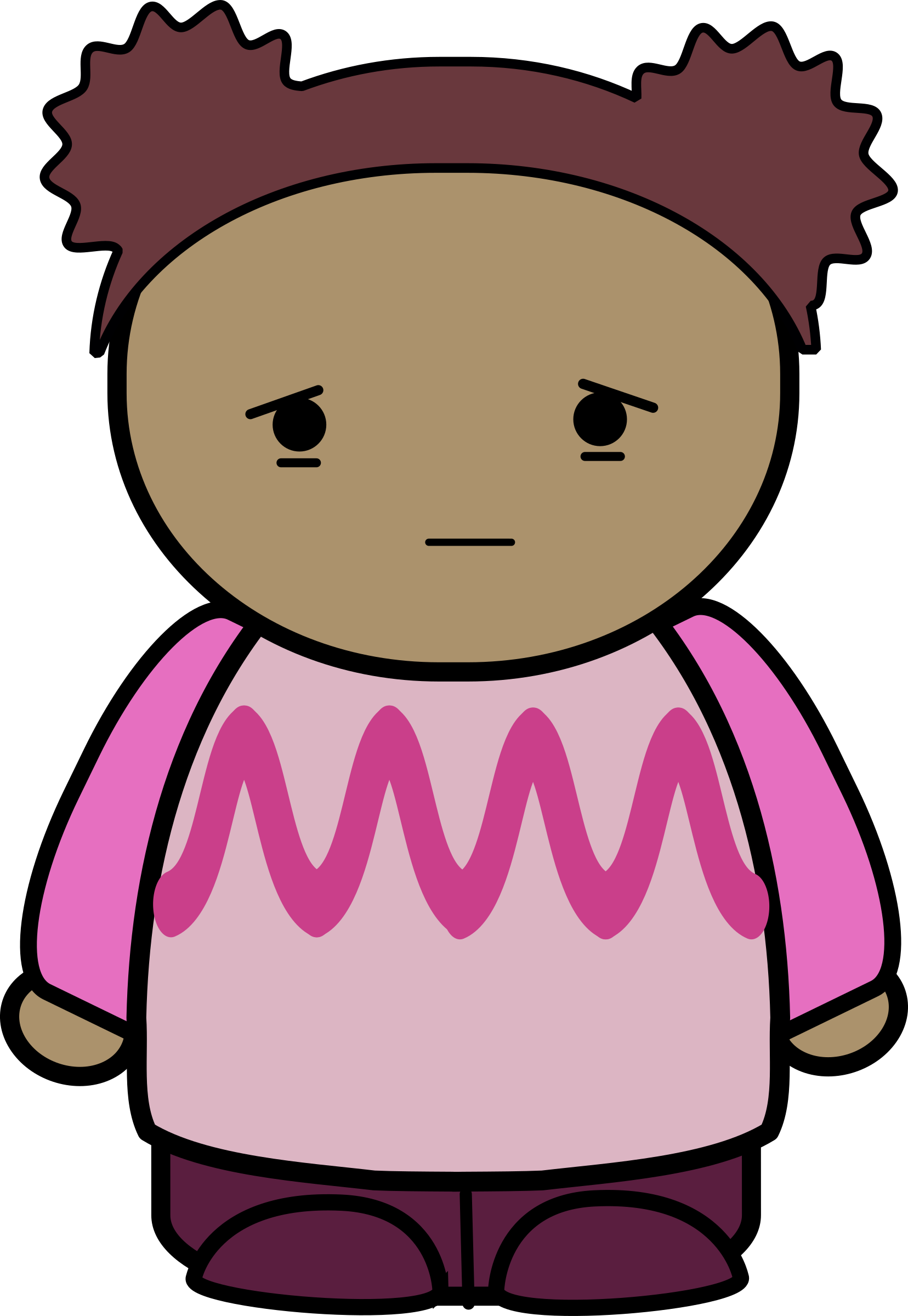 Mean Girl - Cartoon Mean Girl (1656x2400)