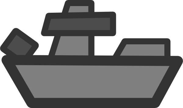 Battleship Clip Art At Clker Com Vector Clip Art Online - Clip Art Battleship (600x356)