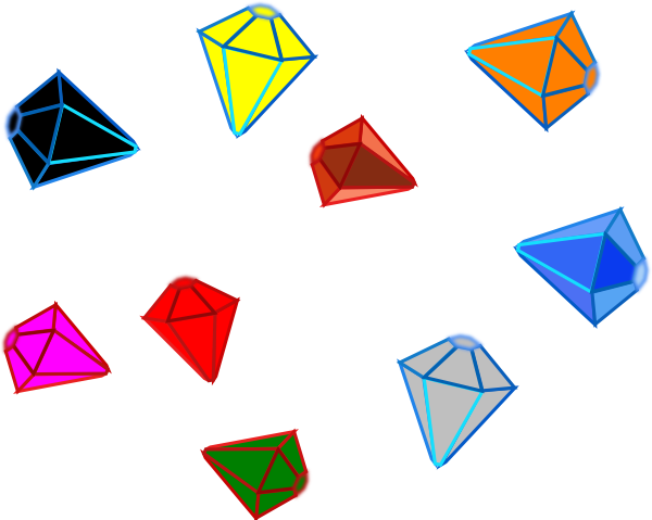 Gems Clipart (600x479)