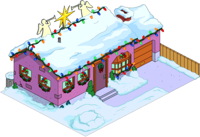 Vanhoutenhouse Decorated Transimage Generichouse01 - Simpsons Tapped Out Donuts Decorations (670x460)
