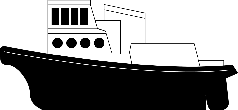 Container Clipart Marine - Ship Clipart No Background (958x444)