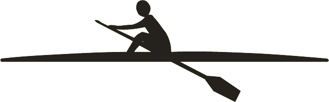 Rowing Clipart Size - Rowing Png (664x206)