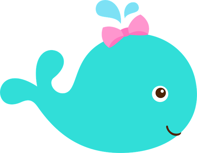 Grávida E Bebê - Ballena Clipart (650x507)