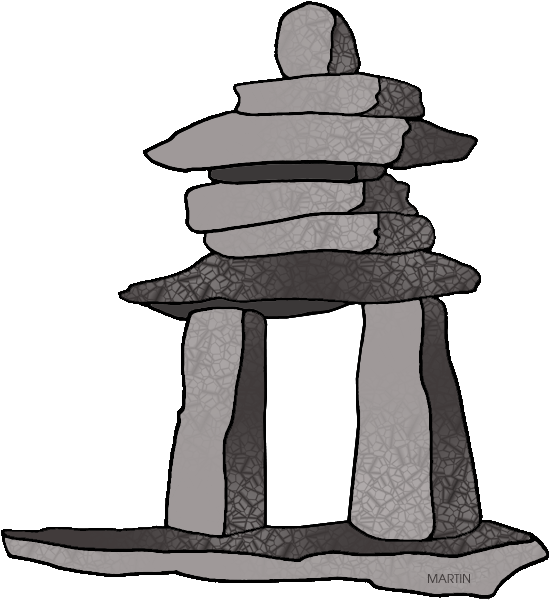 Far North Inuksuk - Inukshuk Clipart (574x648)