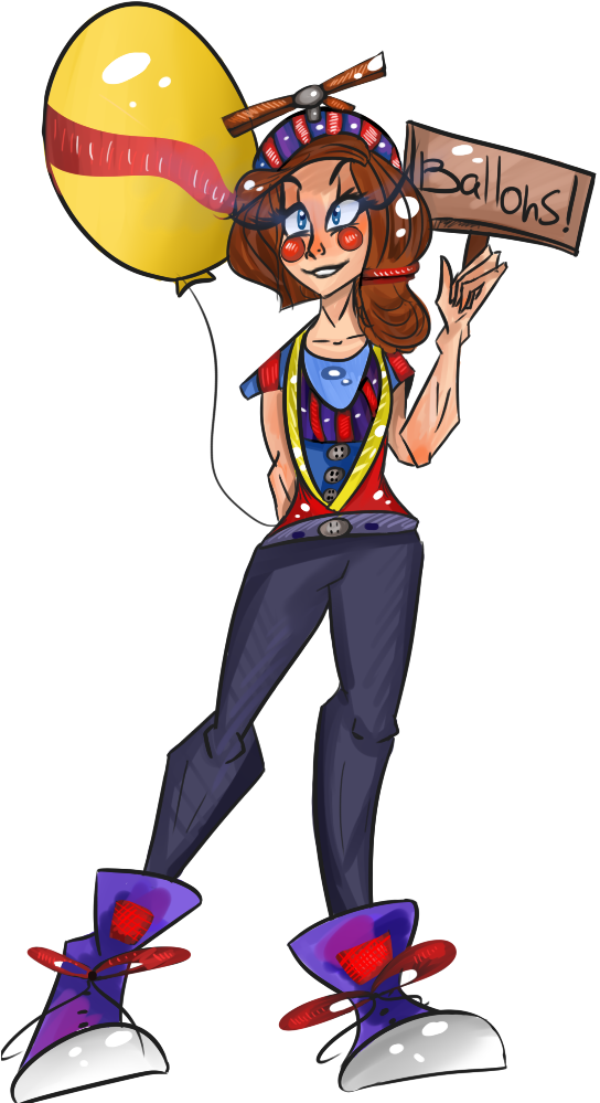 Ballon Girl By Kenga-as - Ballon Girl By Kenga-as (579x1047)