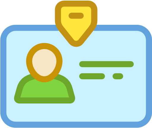 Identity Document Computer Icons Business Clip Art - Id Card Icon Transparent Background (512x512)