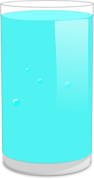 Full Clip Art Water Glass Almost Full Clip Art At Clker - Graphics (312x590)