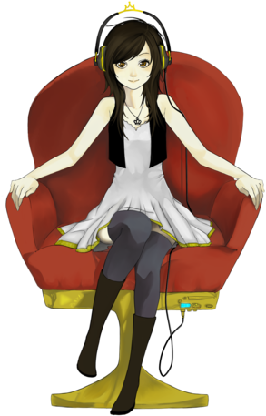 Msyugioh123 Wallpaper Called Music Anime Girl - Drawing (316x500)