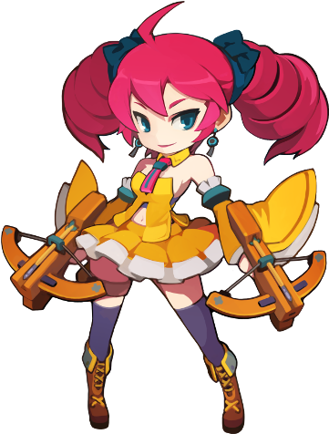 4-6☆ Mimi The Crossbow Girl "love Arrow Shoot~ " - Cartoon (500x505)
