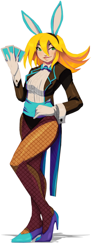 Magician Bunny Girl Lisa By Toviorogers By Princess-vaporeon - Rabbit (600x849)