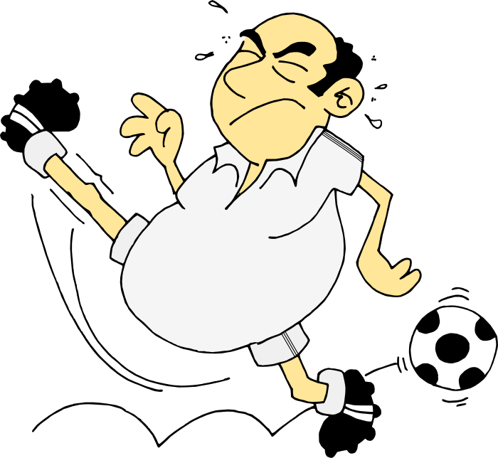 Funny Sports Clipart - Clipart Fotbal (700x644)