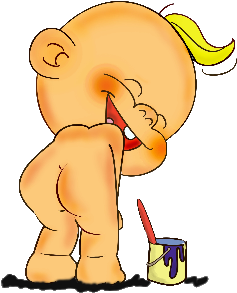 Funny Baby Clipart Kid - Funny Pics Clip Art (600x600)