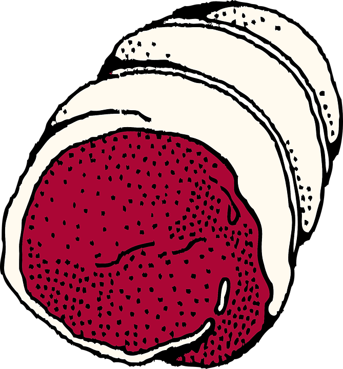 Roasted Lamb Clip Art - Pork Loin Clipart (669x720)