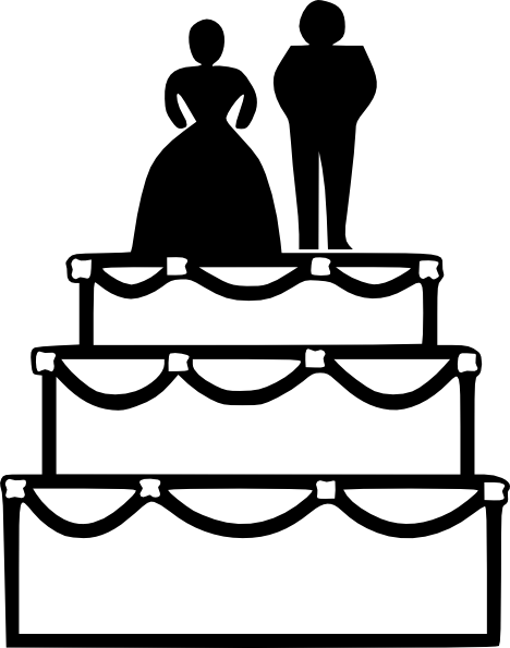 Wedding Cake Clip Art At Clker Com Vector Clip Art - Wedding Cake Clip Art (468x595)