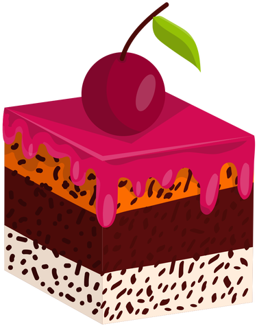 Cake Slice With Cherry Transparent Png - Cake Slice Clipart Png (512x512)